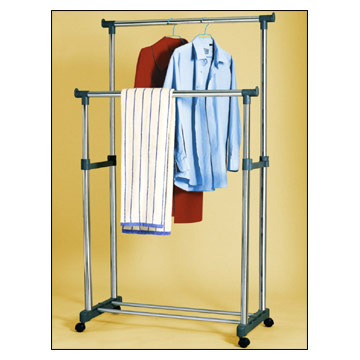 Double-Pipe laundry rack 